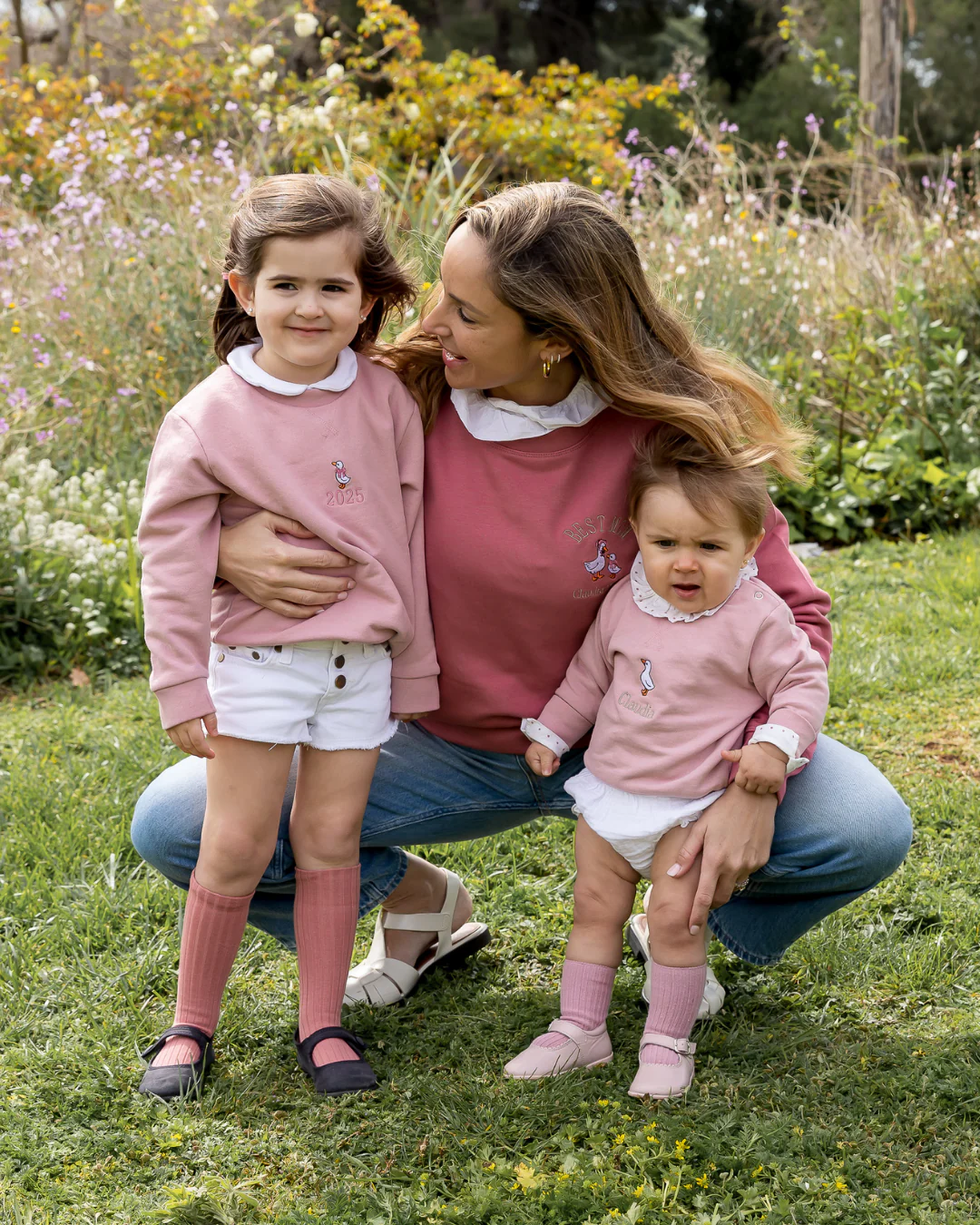 Sudadera personalizada Mamá Pato Rosa (mujer) - Image 4