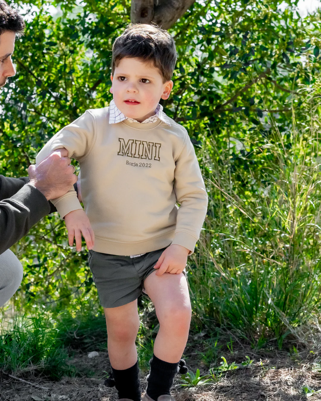 Sudadera personalizada Mini beige