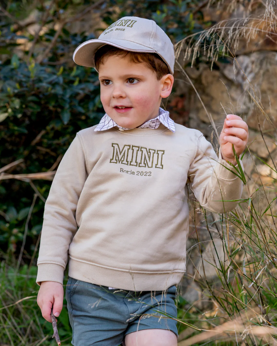 Sudadera personalizada Mini beige - Image 2