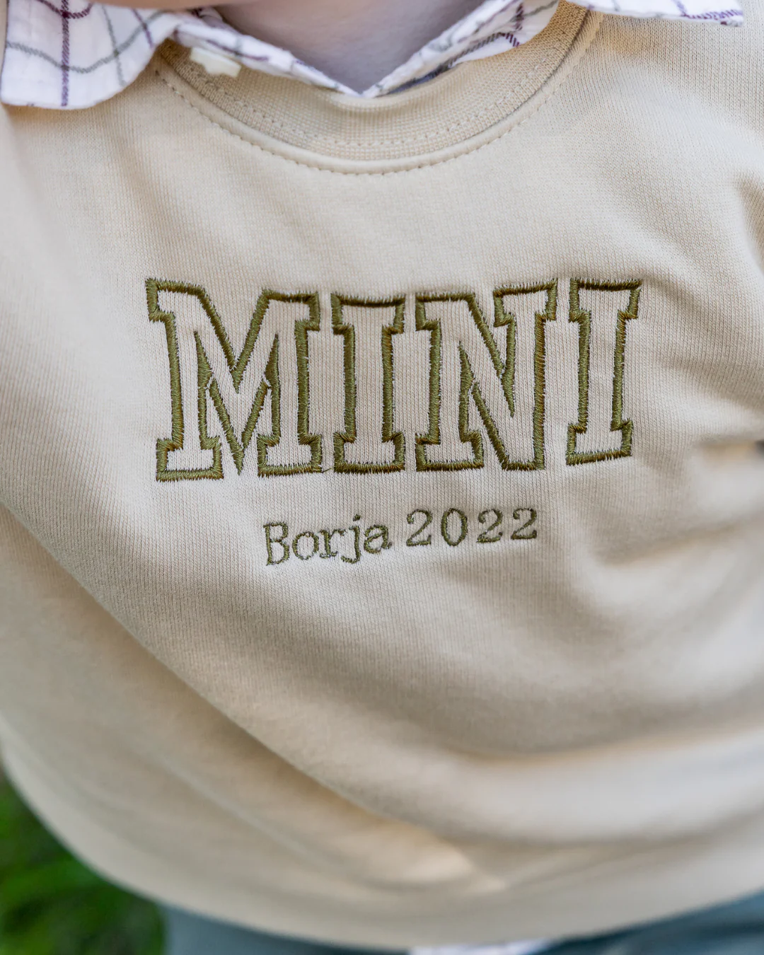 Sudadera personalizada Mini beige - Image 4