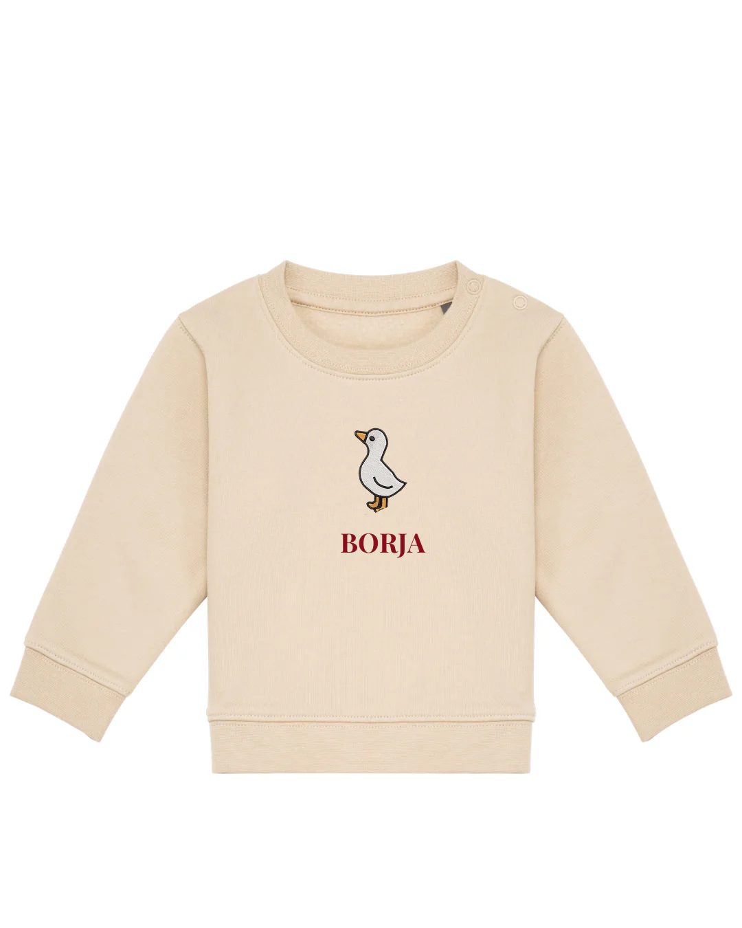 Sudadera personalizada mini pato beige - Image 2