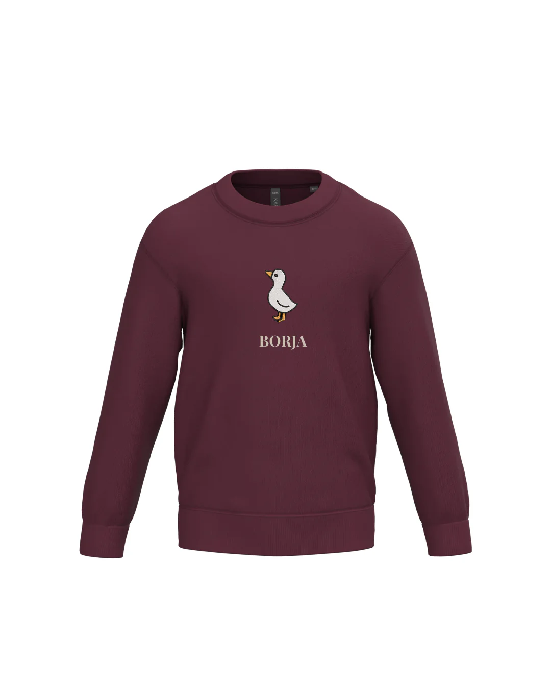 Sudadera personalizada mini pato granate - Image 2