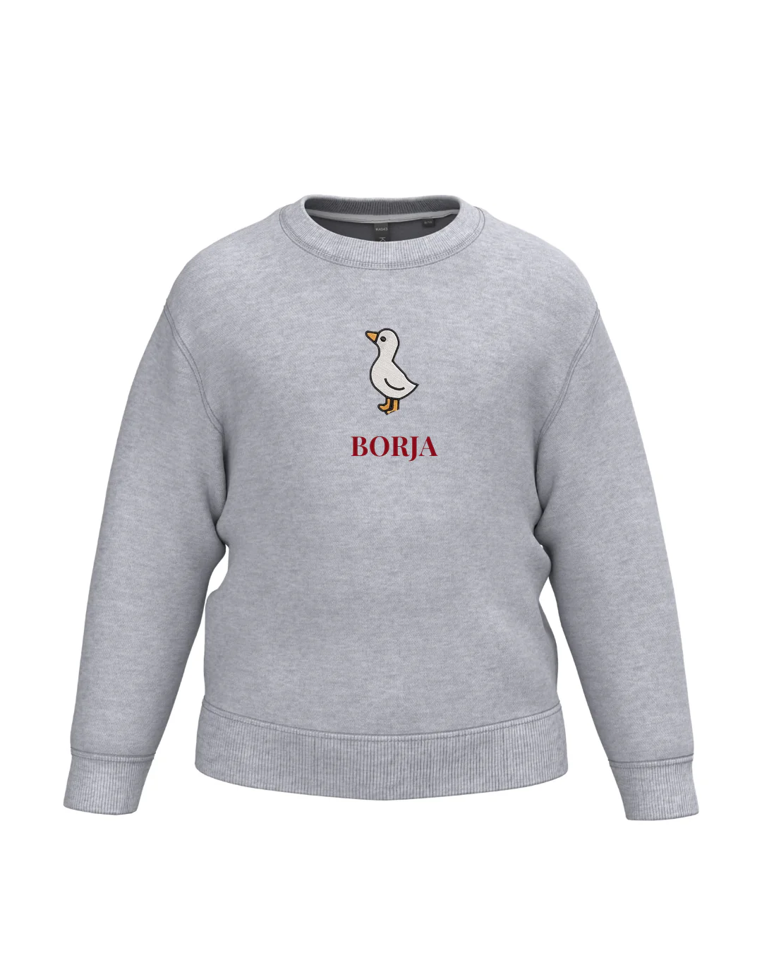 Sudadera personalizada mini pato gris - Image 2