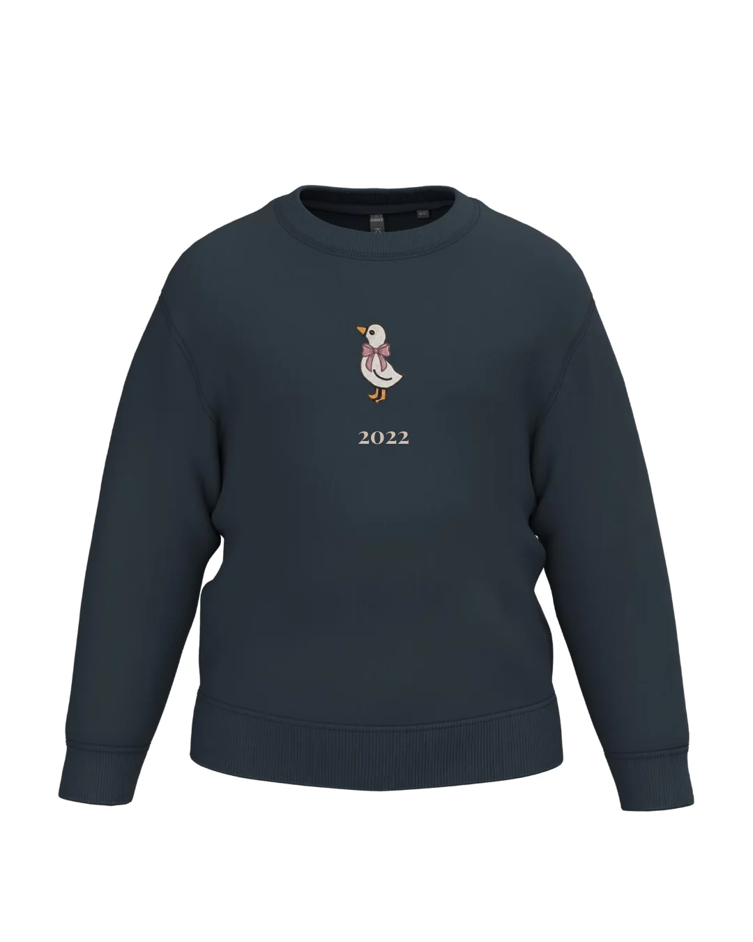 Sudadera personalizada mini pato niña azul marino - Image 2