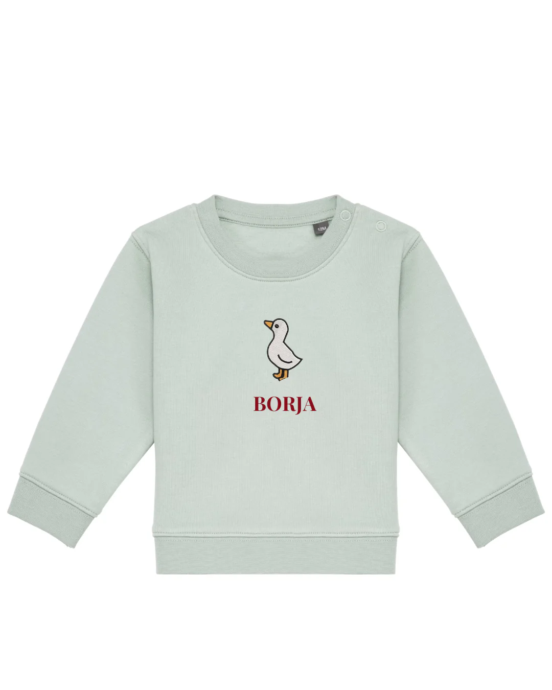 Sudadera personalizada mini pato verde mint - Image 2