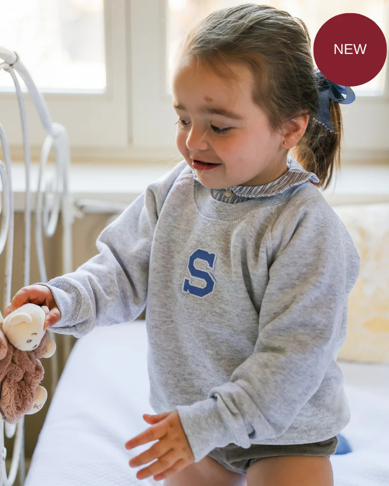 Sudadera personalizada niño inicial grande