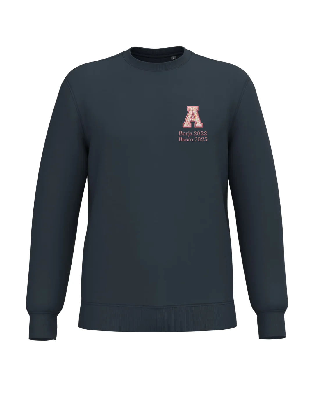 Sudadera Unisex personalizada Inicial Especial Día de la Madre azul marino - Image 2