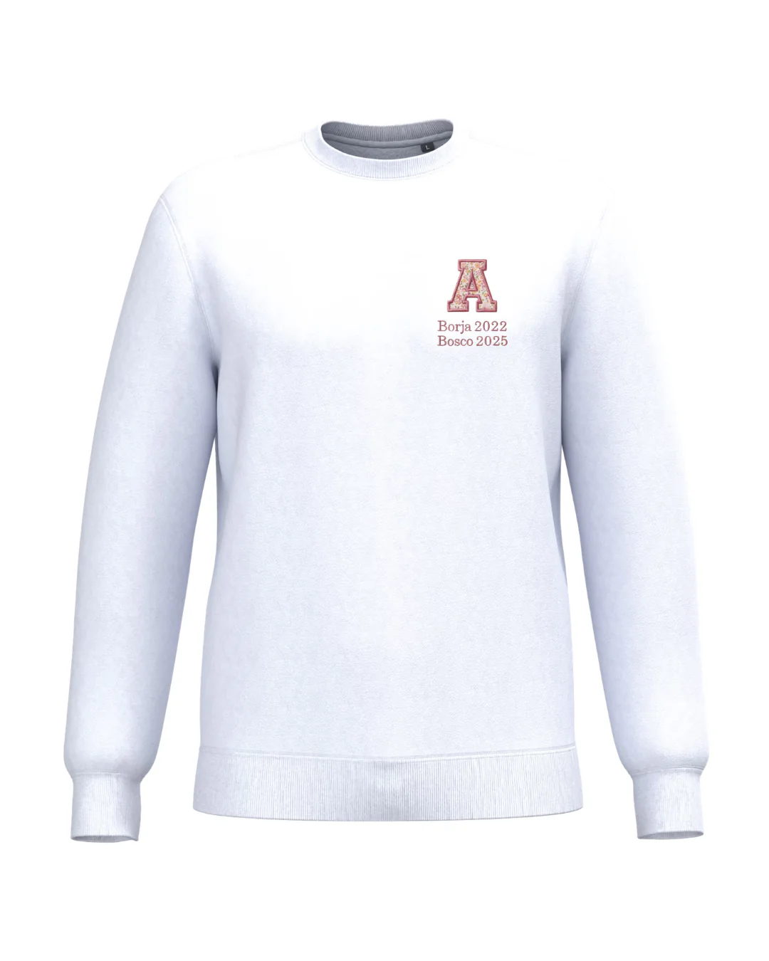 Sudadera Unisex personalizada Inicial Especial Día de la Madre blanco - Image 2