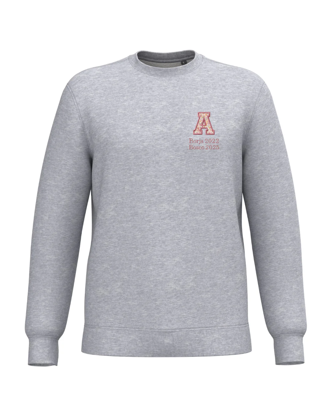 Sudadera Unisex personalizada Inicial Especial Día de la Madre gris - Image 2