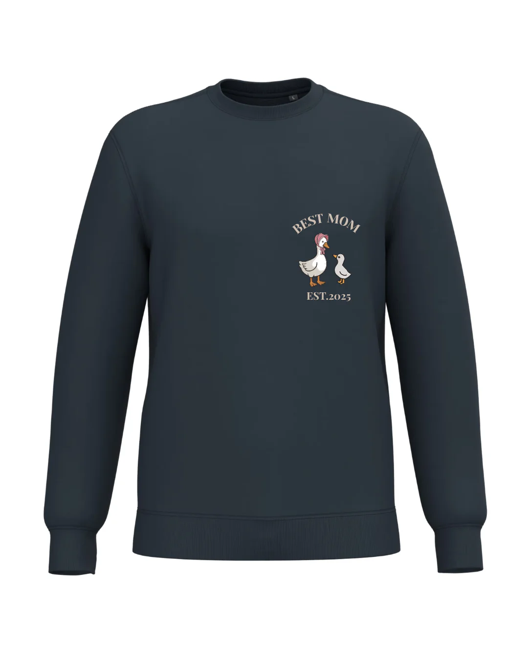 Sudadera Unisex personalizada Mamá Pato Azul marino - Image 2