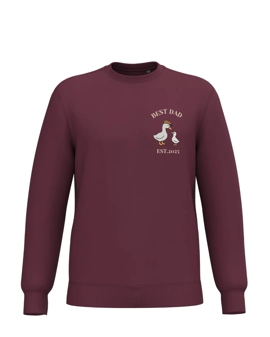 Sudadera Unisex personalizada Mamá Pato Granate - Image 2