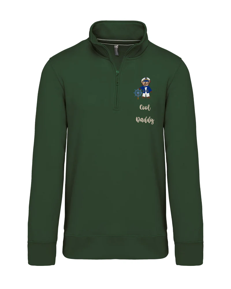 SUDADERA ZIP UNISEX PERSONALIZADA OSO MARINERO - Image 9