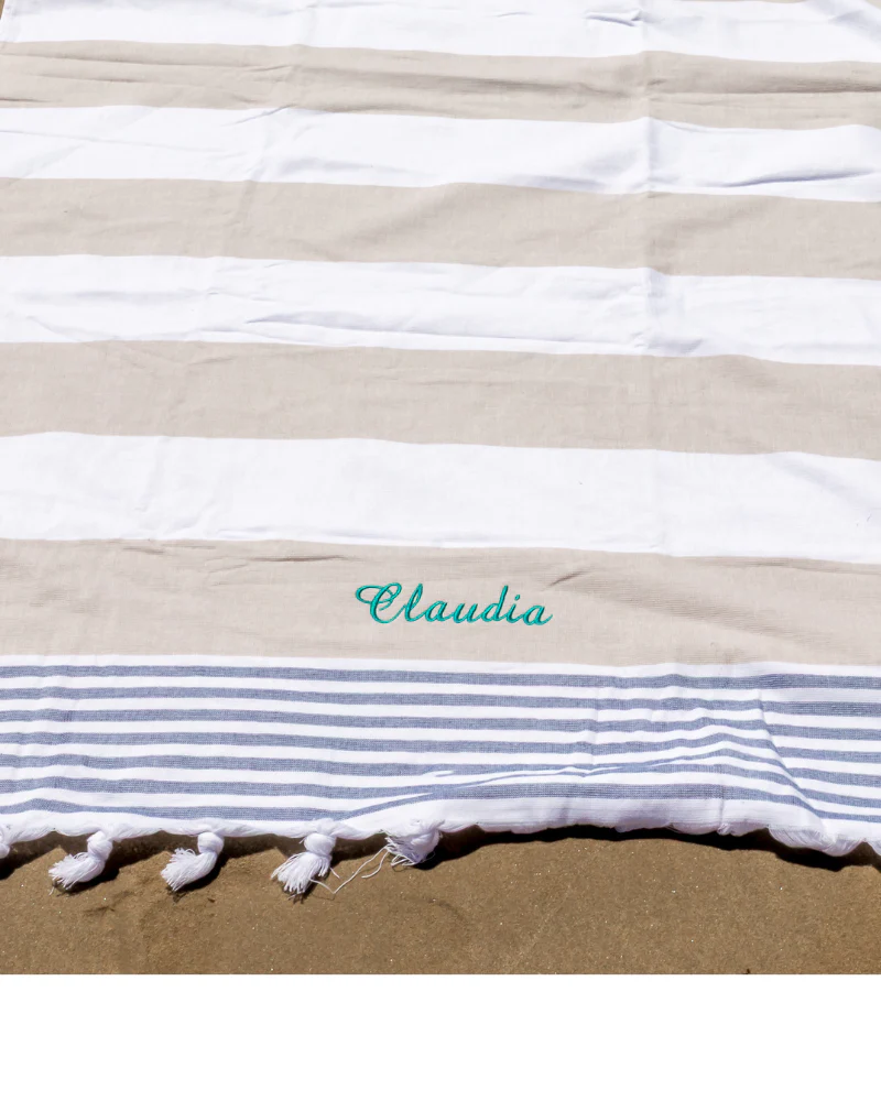 Toalla Begur Personalizada Beige - Image 3
