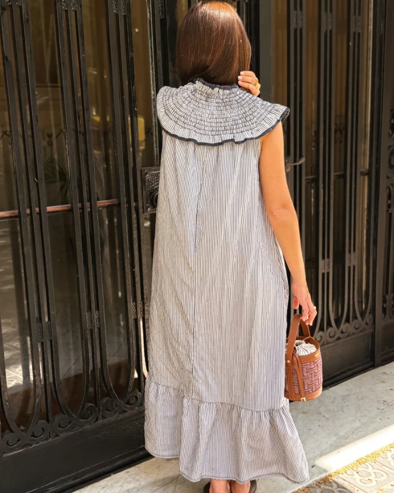 Vestido Jazmin Blue Stripes - Image 3