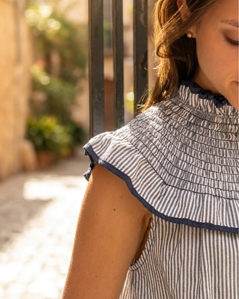 Vestido Jazmin Blue Stripes - Image 4
