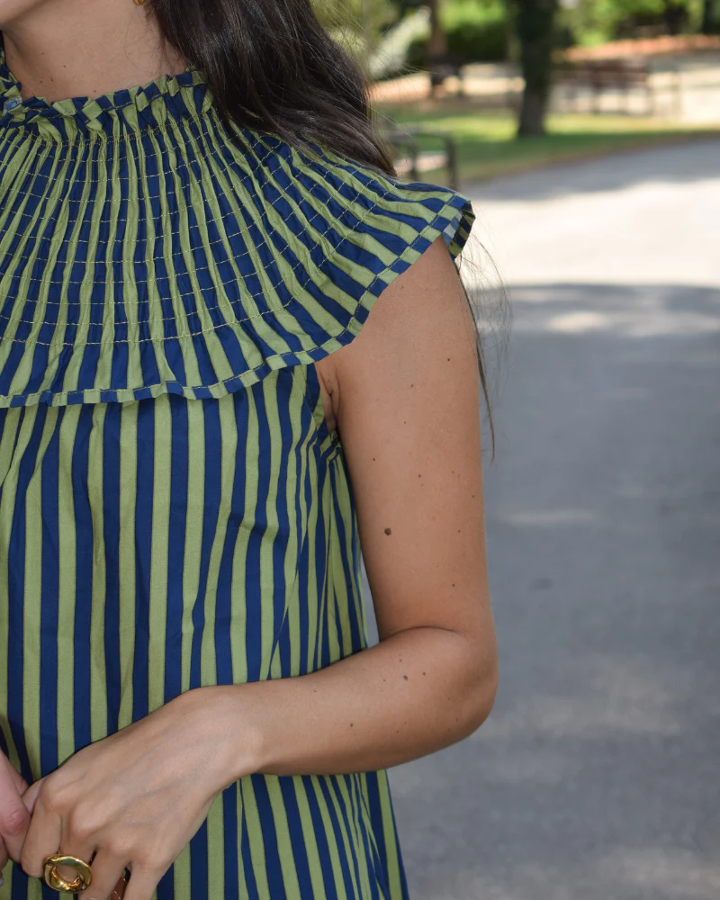 Vestido Jazmin Green Stripes - Image 2
