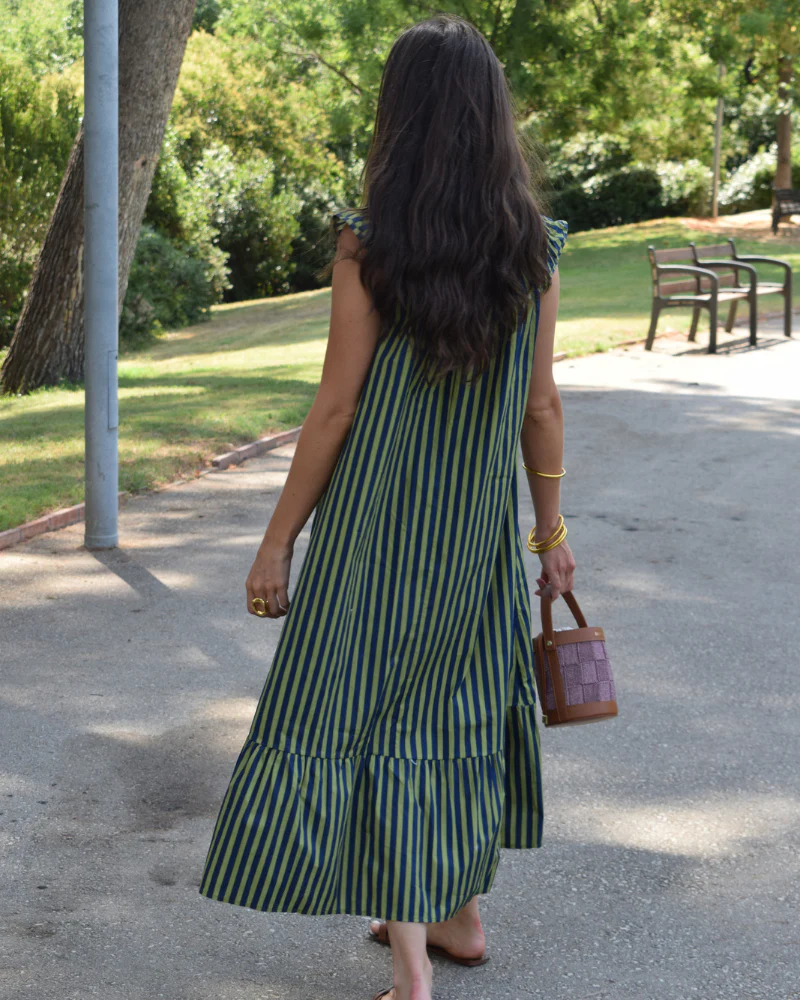 Vestido Jazmin Green Stripes - Image 6