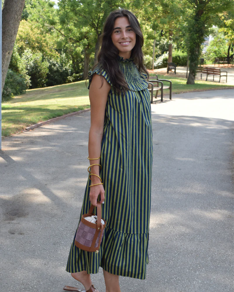 Vestido Jazmin Green Stripes - Image 8