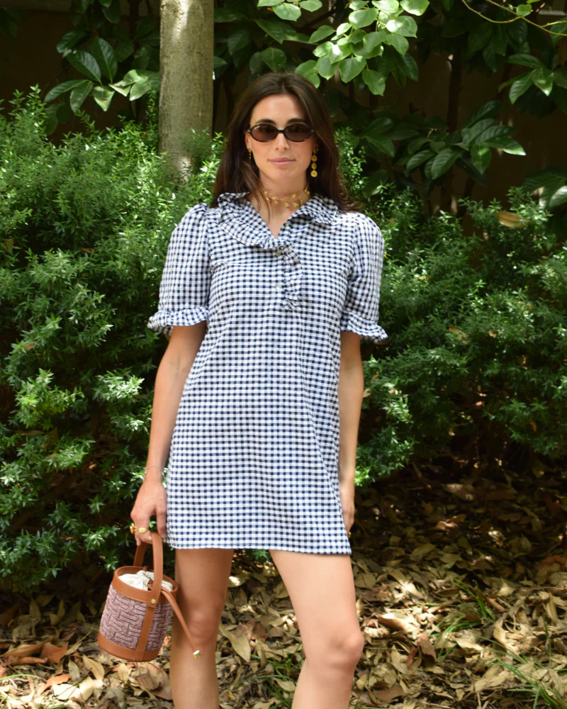 Vestido Portugal Vichy Navy - Image 6